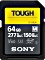 Sony SF-M Tough Series R277/W150 SDXC 64GB, UHS-II U3, Class 10 (SF-M64T)