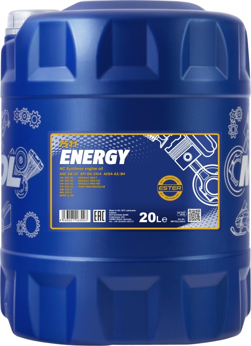 Mannol Energy 5W-30 API SL 20l ab € 58,09 (2024)