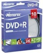 Memorex DVD+R 4.7GB 16x, 10-pack