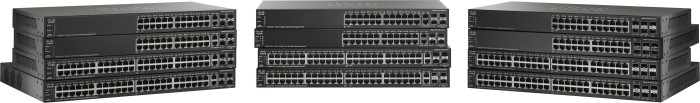 Cisco SG500X rack Gigabit Managed Stack switch, 24x RJ-45, 2x SFP+, 2x SFP+/stacking, 375W PoE+