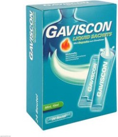 Gaviscon Liquid Sachets Mint Suspension Beutel, 24 Stück