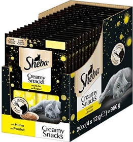 Sheba Creamy Snacks, mit Huhn, 48g (4x 12g)