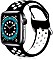 ANCEER Silikonarmband M/L für Apple Watch 38mm/40mm schwarz/weiß