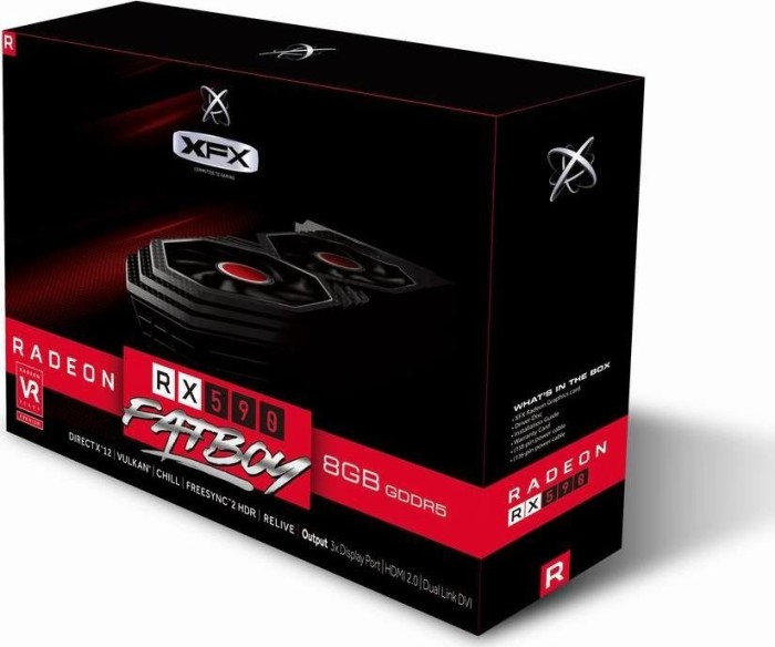 XFX Radeon RX 590 Fatboy, 8GB GDDR5, DVI, HDMI, 3x DP