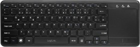 LogiLink Wireless Tastatur mit Touchpad, schwarz, USB