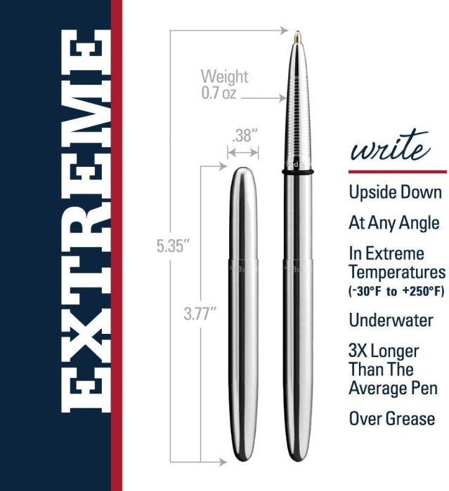 Fisher Space Pen 400 Bullet Space Pen Chrom, Kugelschreiber, in Geschenkbox