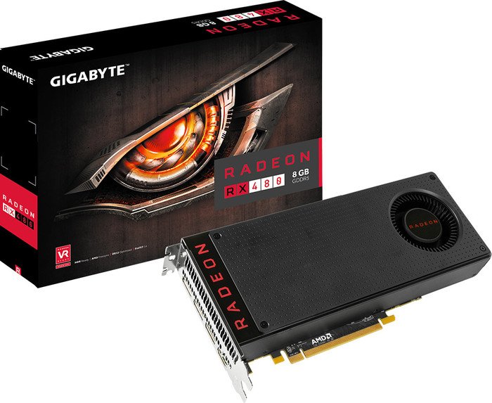 GIGABYTE Radeon RX 480, 8GB GDDR5, HDMI, 3x DP