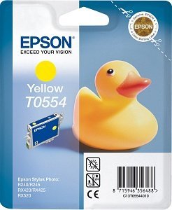 Epson tusz T0554 żółty