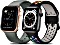 Baklon Armband für Apple Watch 42mm/44mm/45mm schwarz/grau, 2er-Pack