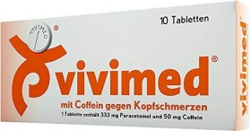 Vivimed mit Coffein gegen Kopfschmerzen Tabletten, 10 Stück