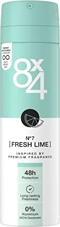 8x4 No.7 Fresh Lime dezodorant spray, 150ml