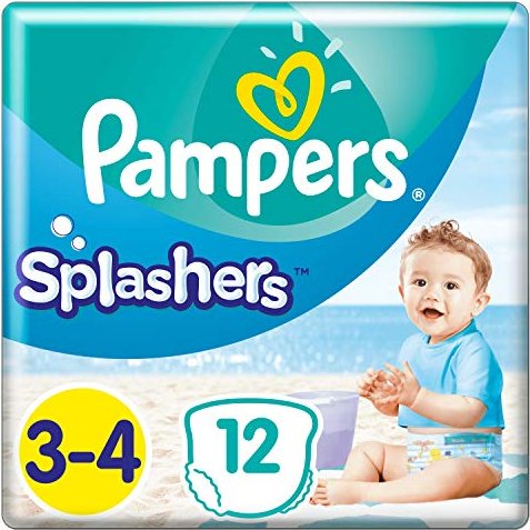 Pampers Splashers Gr.3-4 Einweg-Schwimmwindel, 6-11kg, 12 Stück