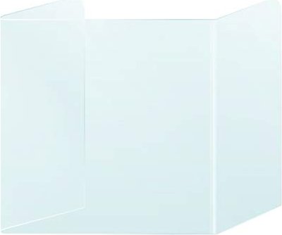 Franken Schultisch-Trennscheibe Hygieneschutz, 3mm Acrylglas, 60x55cm, 2er-Pack