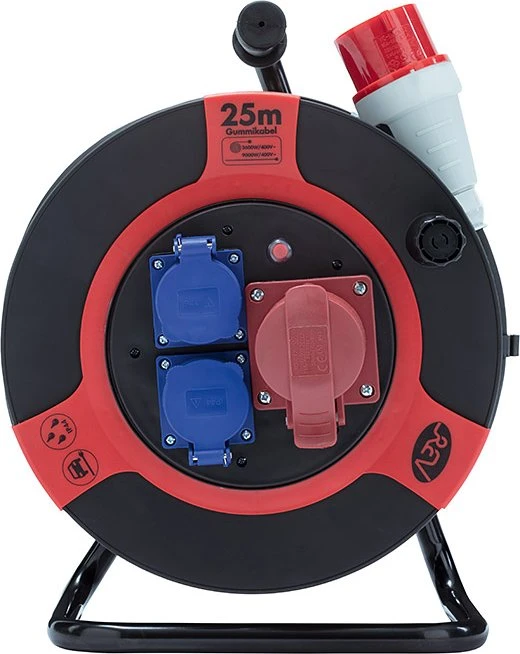 REV Ritter 0510600555 - Presa CEE Industriale 16A 380V, Colore Rosso, Resistente Agli Spruzzi IP44 - 2
