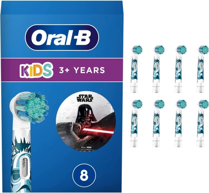 Oral-B Stages Power Kids Star Wars Kinder-Ersatzbürste, 8 Stück