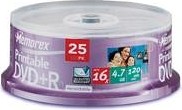 Memorex DVD+R 4.7GB 16x, 25er-Pack printable