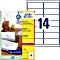 Avery-Zweckform Recycling etykiety adresowe 99.1x38.1mm, biały, 100 arkuszy (LR7163-100)