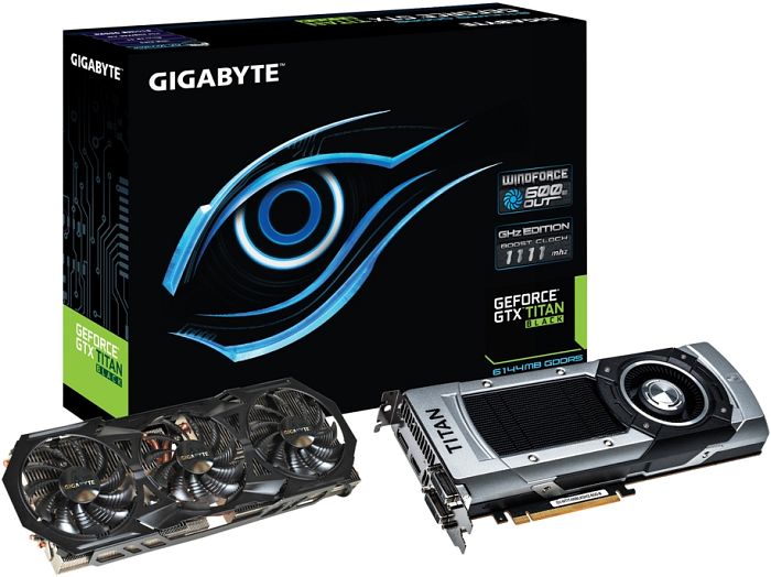 GIGABYTE GeForce GTX titan Black Windforce 3X OC GHz Edition, 6GB GDDR5, 2x DVI, HDMI, DP