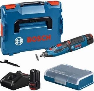 Bosch Professional GRO 12V-35 akumulator-szlifierka prosta w tym L-Boxx + 2 akumulatory 2.0Ah