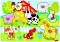 Goki Lift out puzzle farm animals (57392)