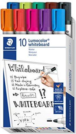 STAEDTLER Lumocolor Whiteboard Marker Pack of 8