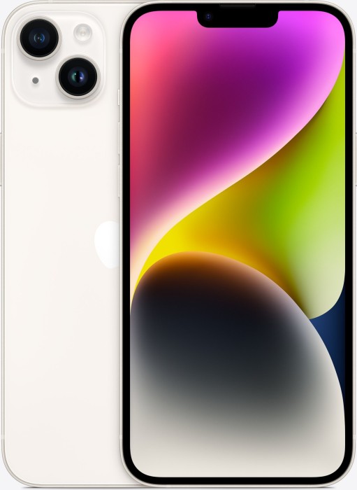 Apple iPhone 14 Plus Smartphone 128 GB Polarlicht (MQ4Y3ZD/A)
