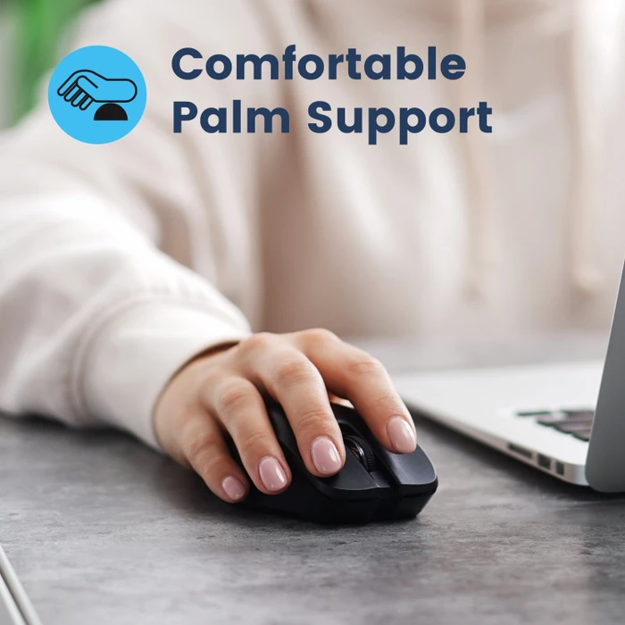 Perixx PERIMICE-611 wireless Multi-Device Ergonomic portable Mouse, USB ...