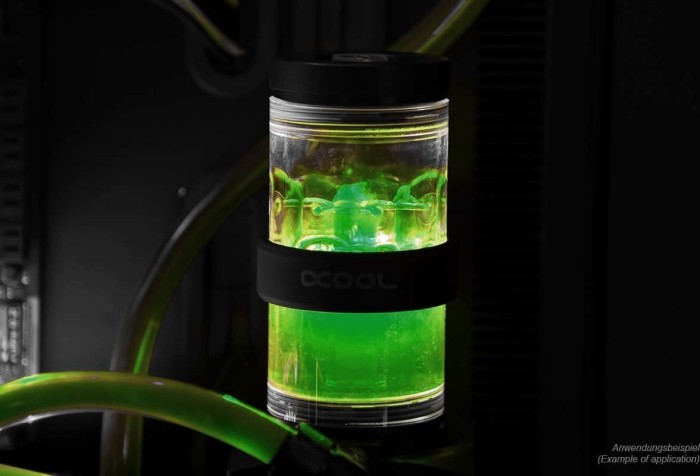 Alphacool Eiswasser Crystal Green czuły na UV, Płyn chłodzący, 1000ml