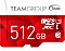 TeamGroup Color Card I red R80/W20 microSDXC 512GB Kit, UHS-I, Class 10 Vorschaubild