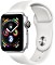 Apple Watch Series 4 (GPS) Aluminium 40mm silber mit Sportarmband weiß (MU642FD/A)
