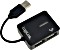 LogiLink Smile schwarz USB-Hub, 4x USB-A 2.0, USB-A 2.0 [Stecker] (UA0139)