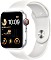 Apple Watch SE 2022 (GPS + Cellular) 40mm silber mit Sportarmband weiß (MNPP3FD)