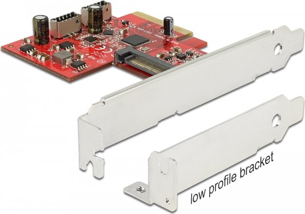 DeLOCK 2x intern 20-Pin Key-A USB 3.1, PCIe 3.0 x4