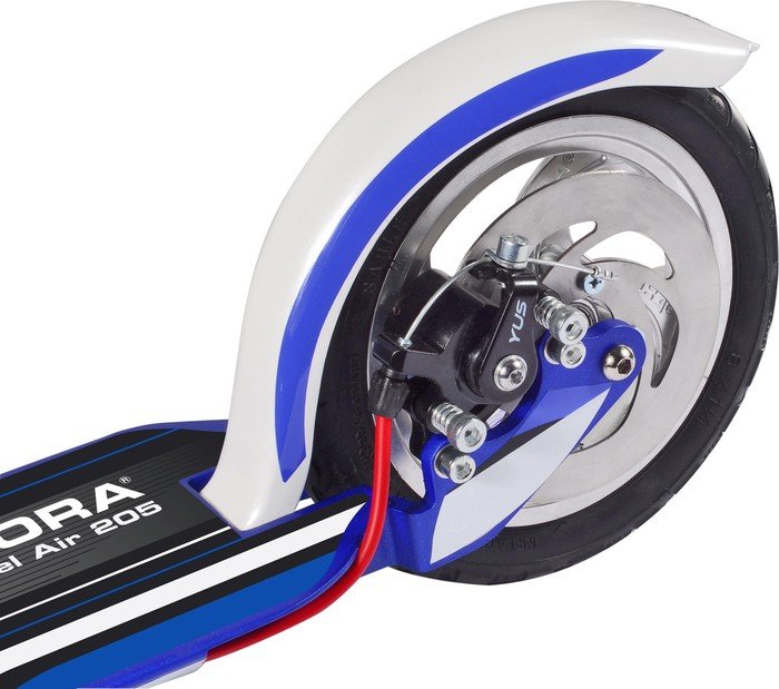 Hudora Big Wheel Air 205 Dual Brake scooter srebrny/niebieski