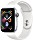 Apple Watch Series 4 Aluminium 44mm silber mit Sportarmband weiß (MU6A2FD/A)