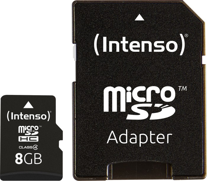 Intenso R21/W5 microSDHC 8GB Kit, Class 4