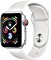 Apple Watch Series 4 (GPS + Cellular) Aluminium 40mm silber mit Sportarmband weiß (MTVA2FD/A)