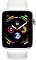 Apple Watch Series 4 (GPS + Cellular) Aluminium 44mm silber mit Sportarmband weiß Vorschaubild
