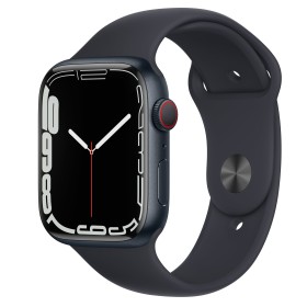 Bild Apple Watch Series 7 (GPS + Cellular) 45mm Aluminium Mitternacht mit Sportarmband Mitternacht (MKJP3FD)