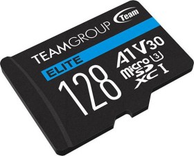 TeamGroup ELITE R90/W45 microSDXC 128GB Kit, UHS-I U3, A1, Class 10