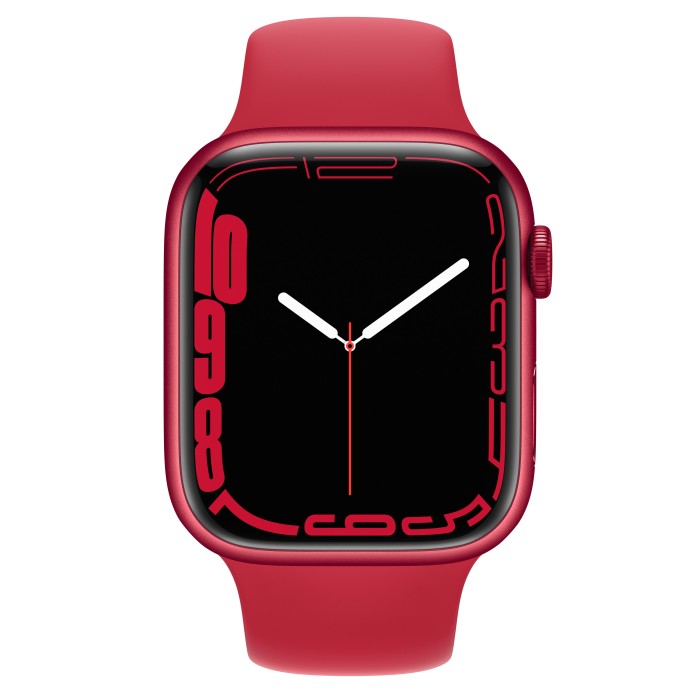 Apple Watch Series 7 (GPS + Cellular) 45mm Aluminium PRODUCT(RED) mit Sportarmband PRODUCT(RED)