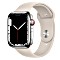 Apple Watch Series 7 (GPS + Cellular) 45mm Edelstahl silber mit Sportarmband Polarstern (MKJV3FD)