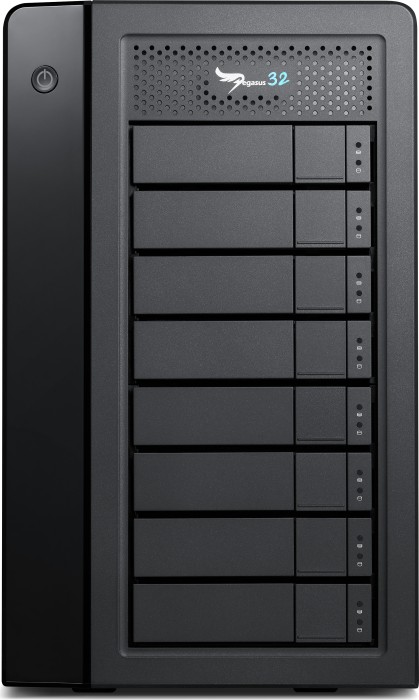 Promise Pegasus32 R8 – Festplatten-Array – 32 TB – 8 Schächte (SATA-600) – HDD 4 TB x 8 – Thunderbolt 3, USB 3.2 Gen 2 (extern)