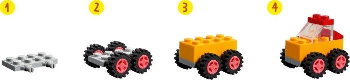 LEGO Classic - Steinebox mit Rädern