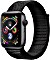 Apple Watch Series 4 (GPS) Aluminium 44mm grau mit Sport Loop schwarz (MU6E2FD/A)