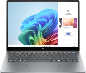 HP OmniBook X AI 14-fe0250ng, Meteor Silver, Snapdragon X Elite, 16GB RAM, 1TB SSD, DE