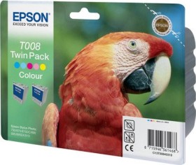 Epson Tinte T008 dreifarbig, 2er-Pack