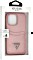 Guess Hard Cover Saffiano Double Card für Apple iPhone 13 Pro pink (GUHCP13LPSATPP)