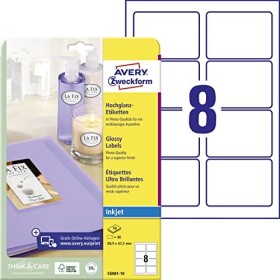 Avery-Zweckform etykiety ze specjalnym pokryciem, 88.9x63.5mm, biały, 10 arkuszy (C6081-10)