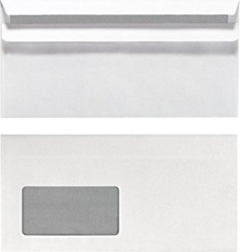 Herlitz Briefumschlag weiß, 110x220mm, 75g/m², 100 Stück
